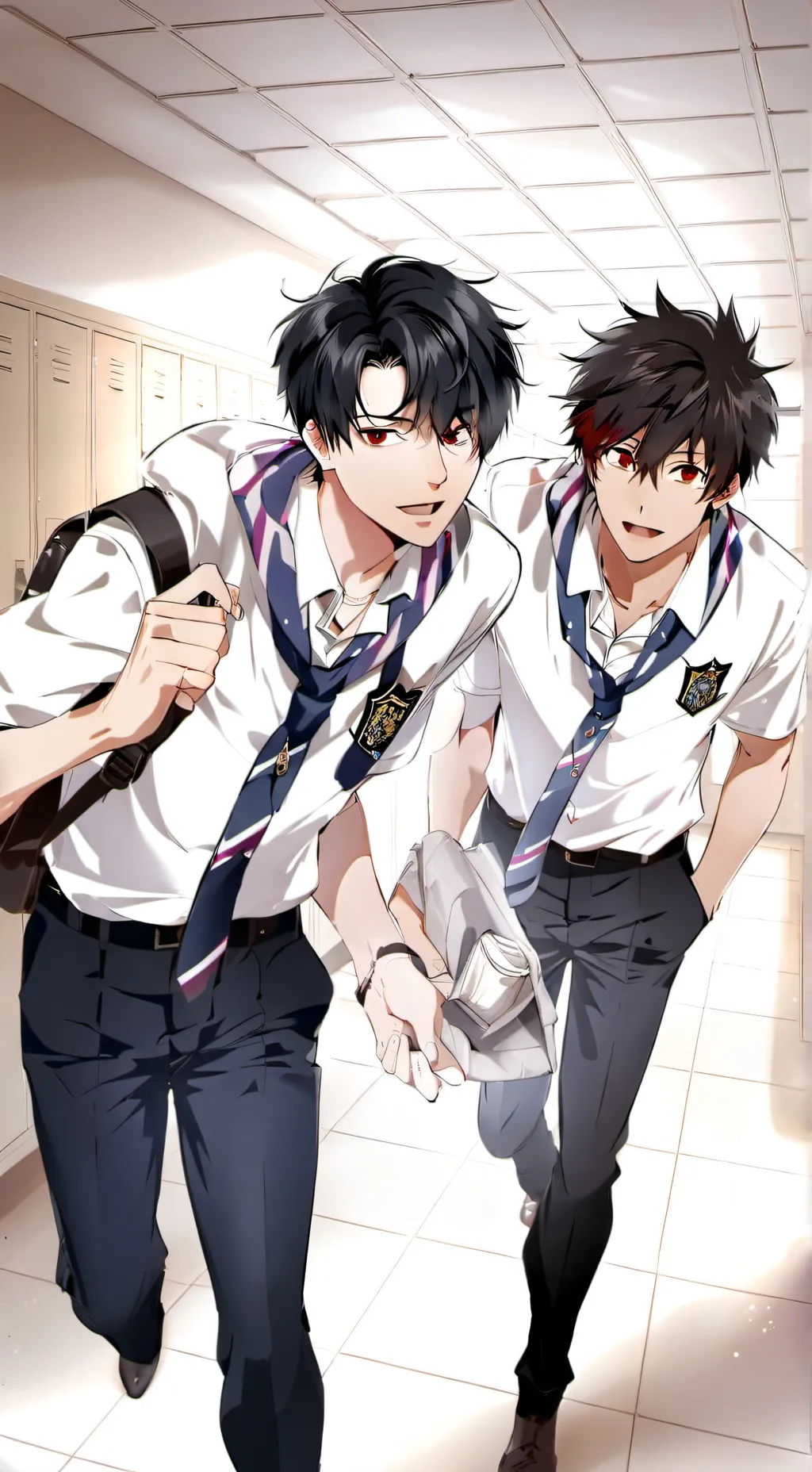 ai character: Axel dan Raka background