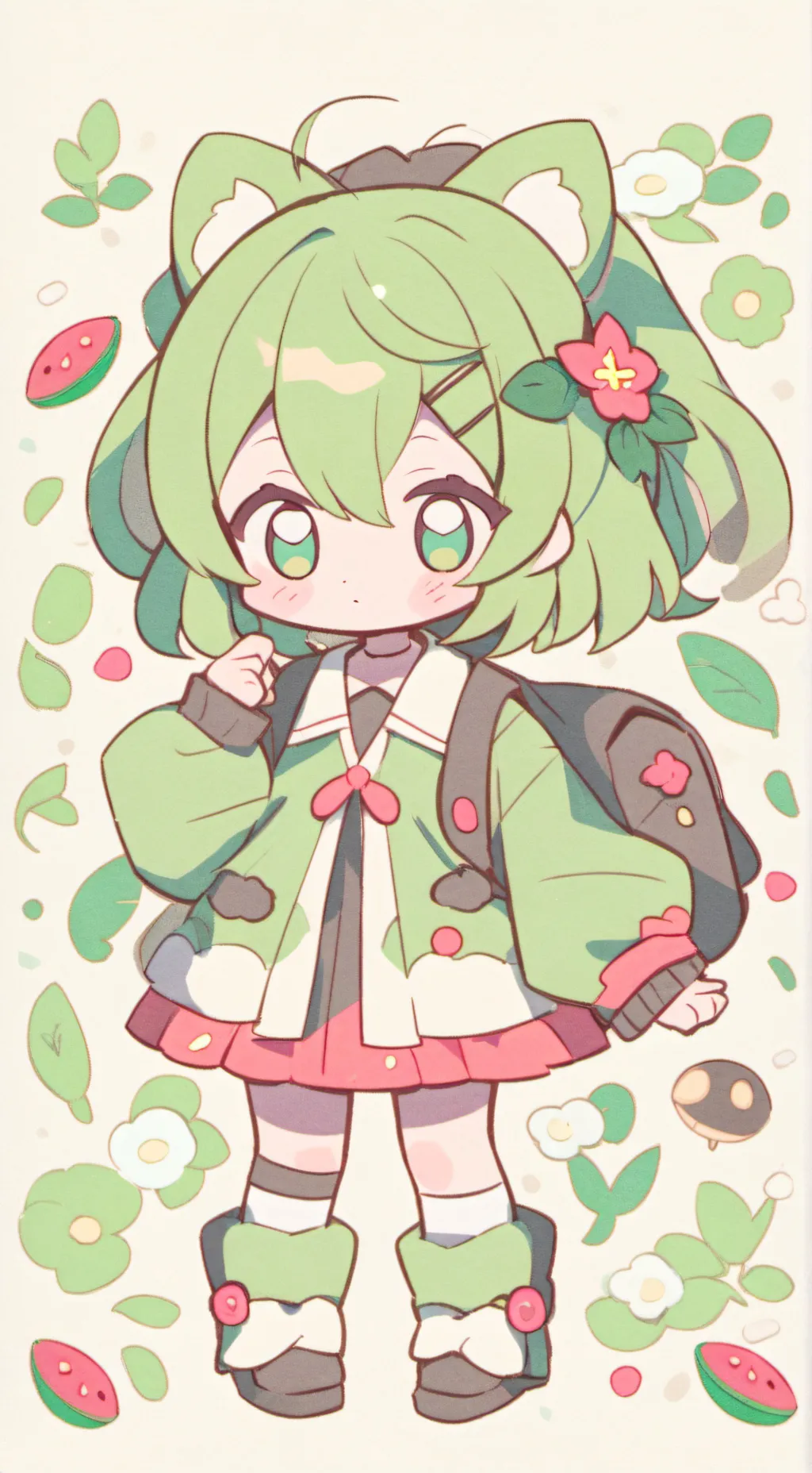 ai character: Dandys world hates background