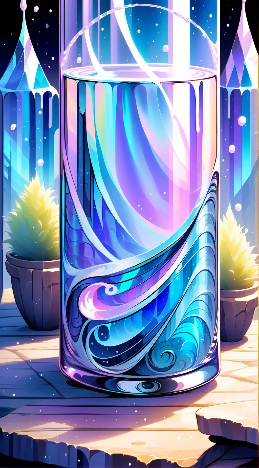 ai character: Ii x your HP place background