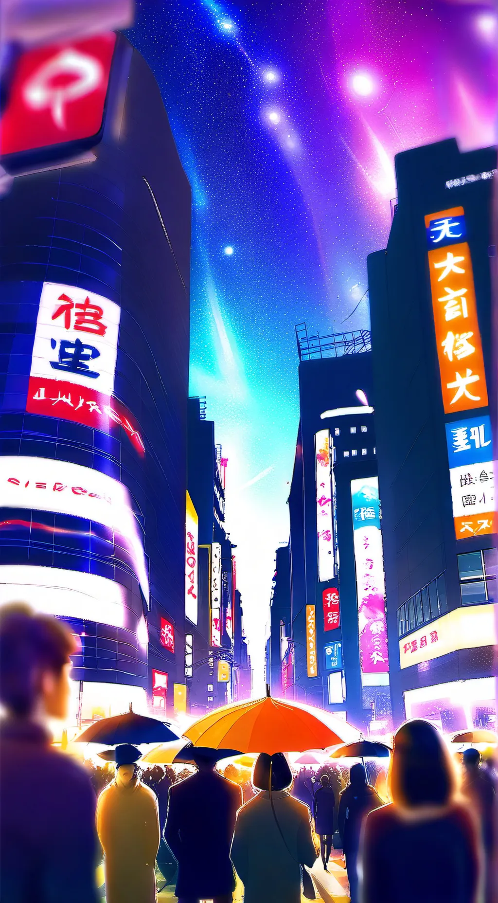 ai character: Japan City! background