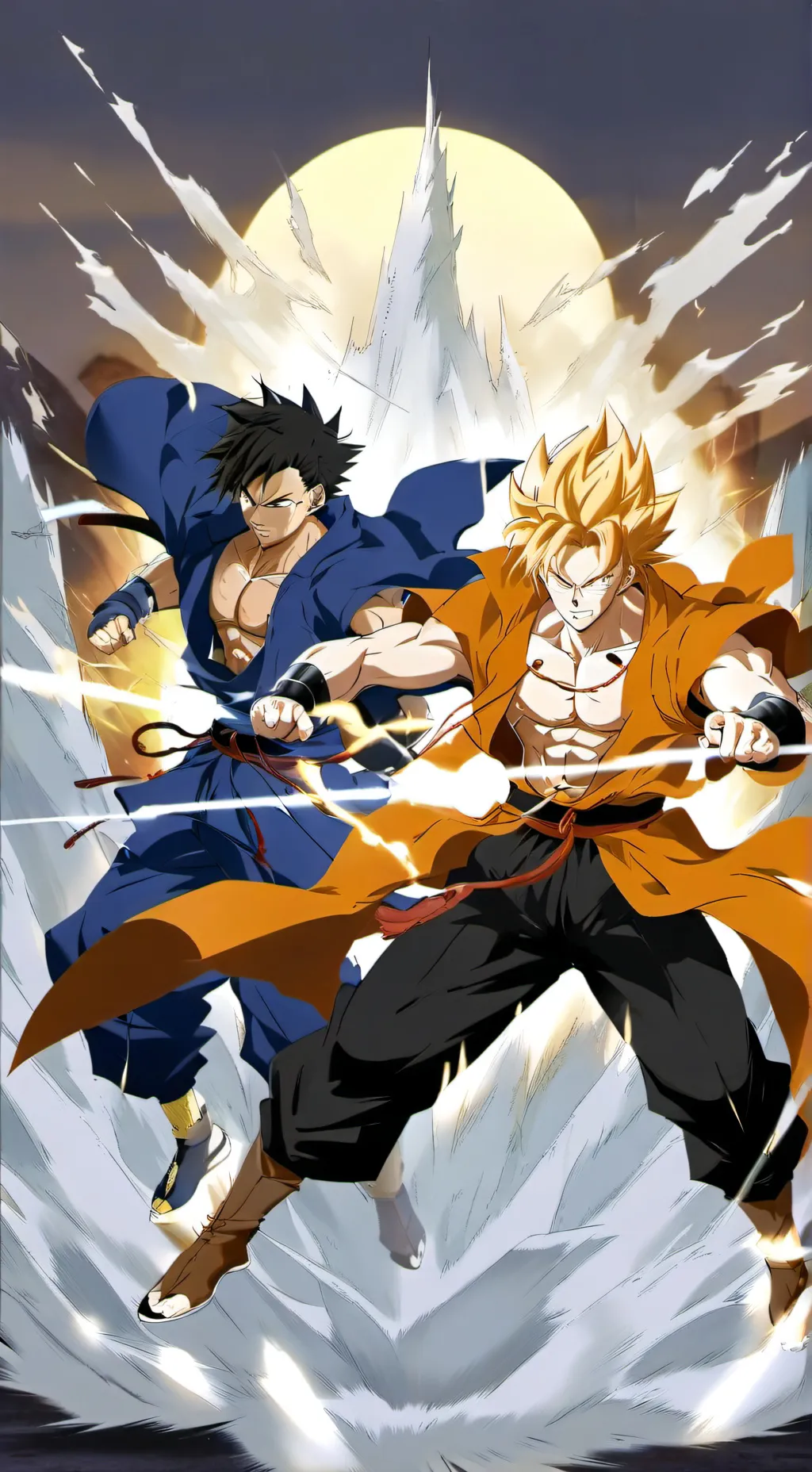 ai character: Tenji and Kenji background