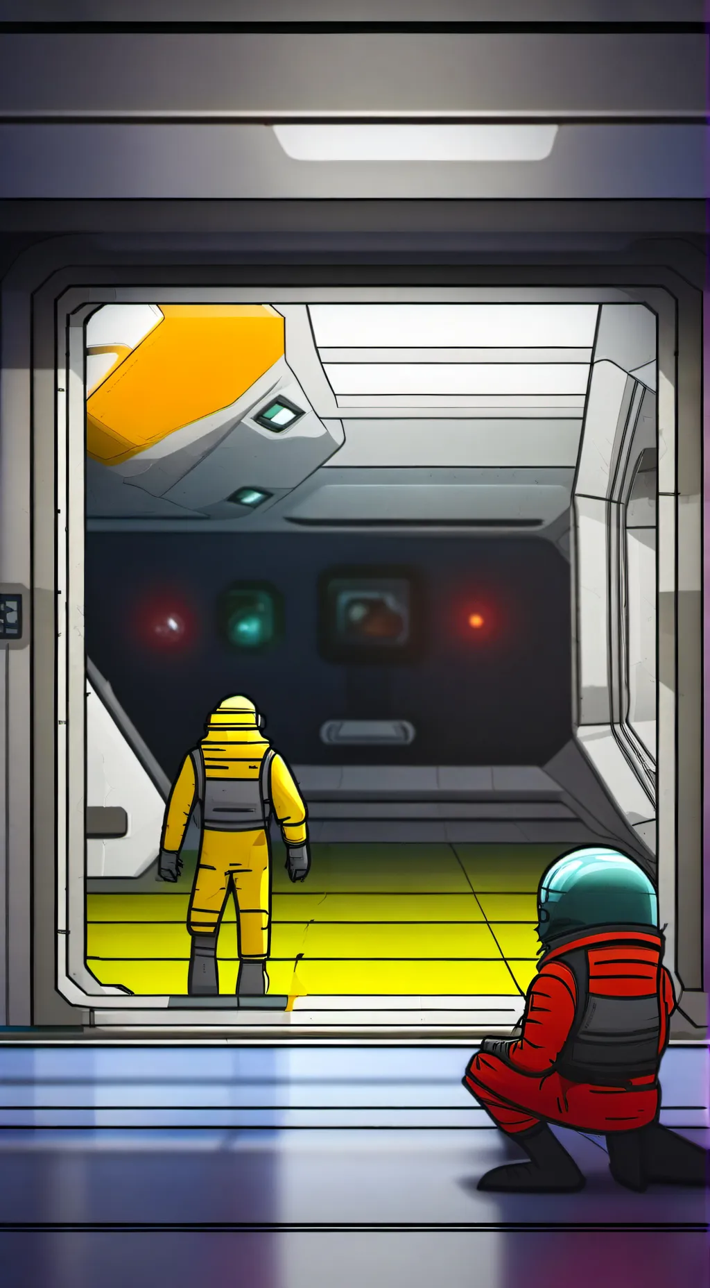 ai character: АМОНГ АС background