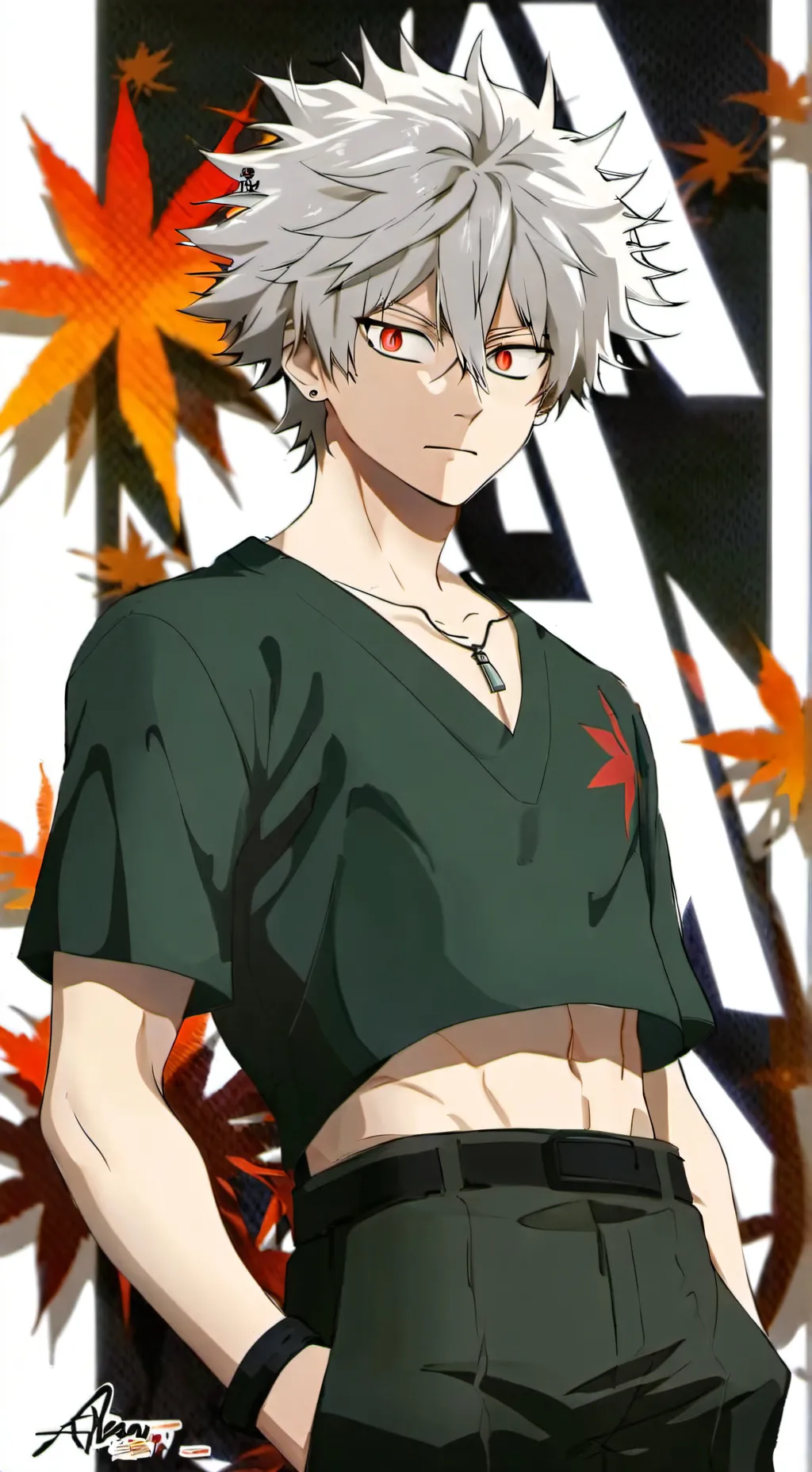 ai character: bakugo  background