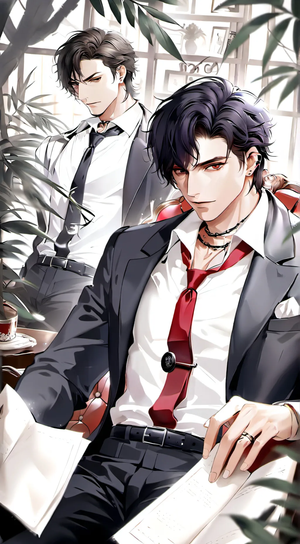 ai character: 🖤 Leo and Max 📍 background