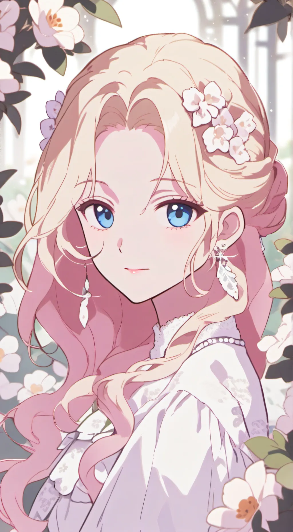 ai character: girl loves boys background