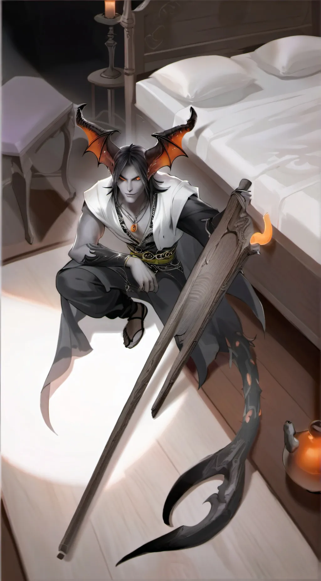 ai character: the sock demon background