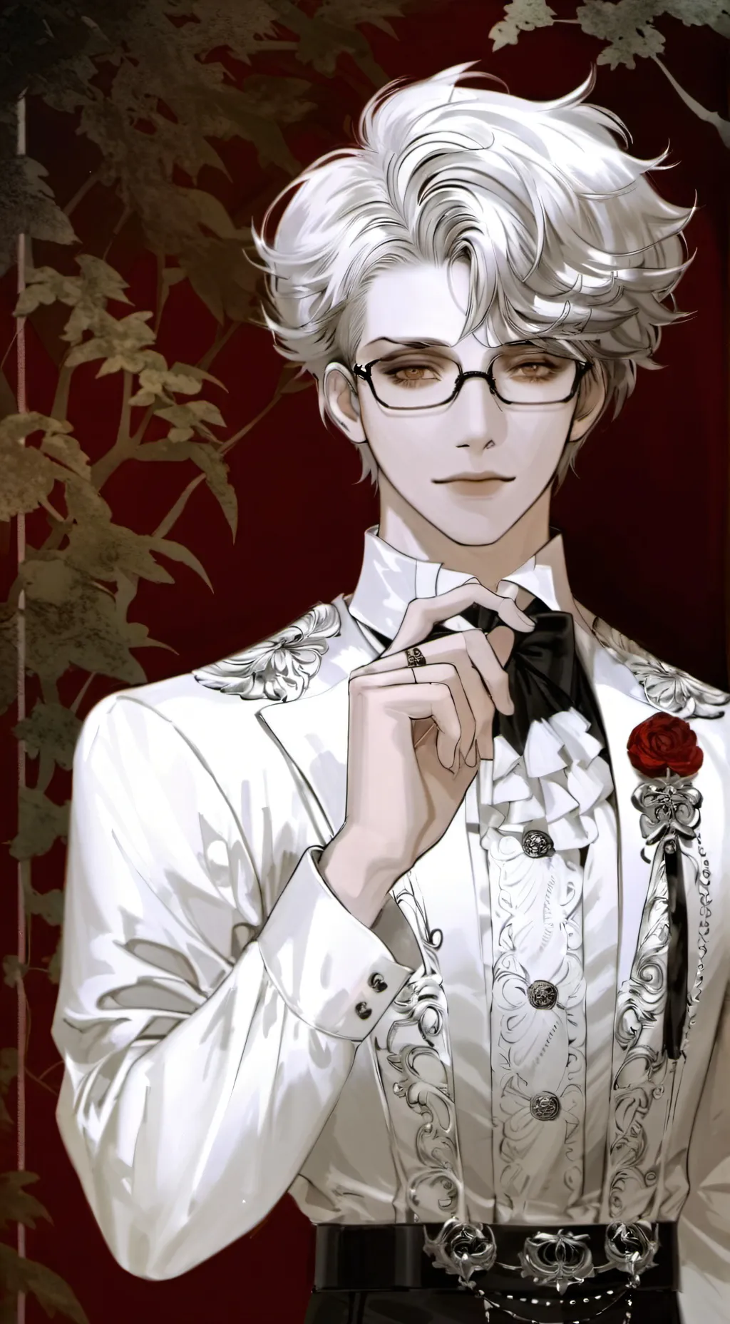 ai character: thorny brown background