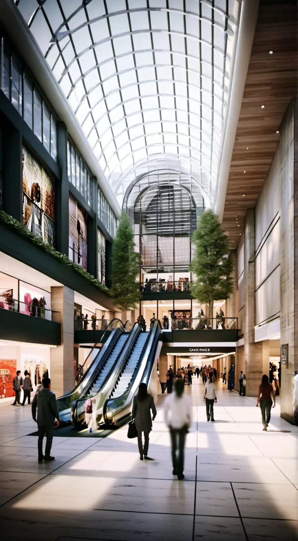 ai character: mall background