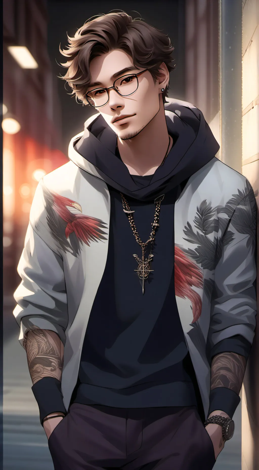 ai character: Simon C. Luca background