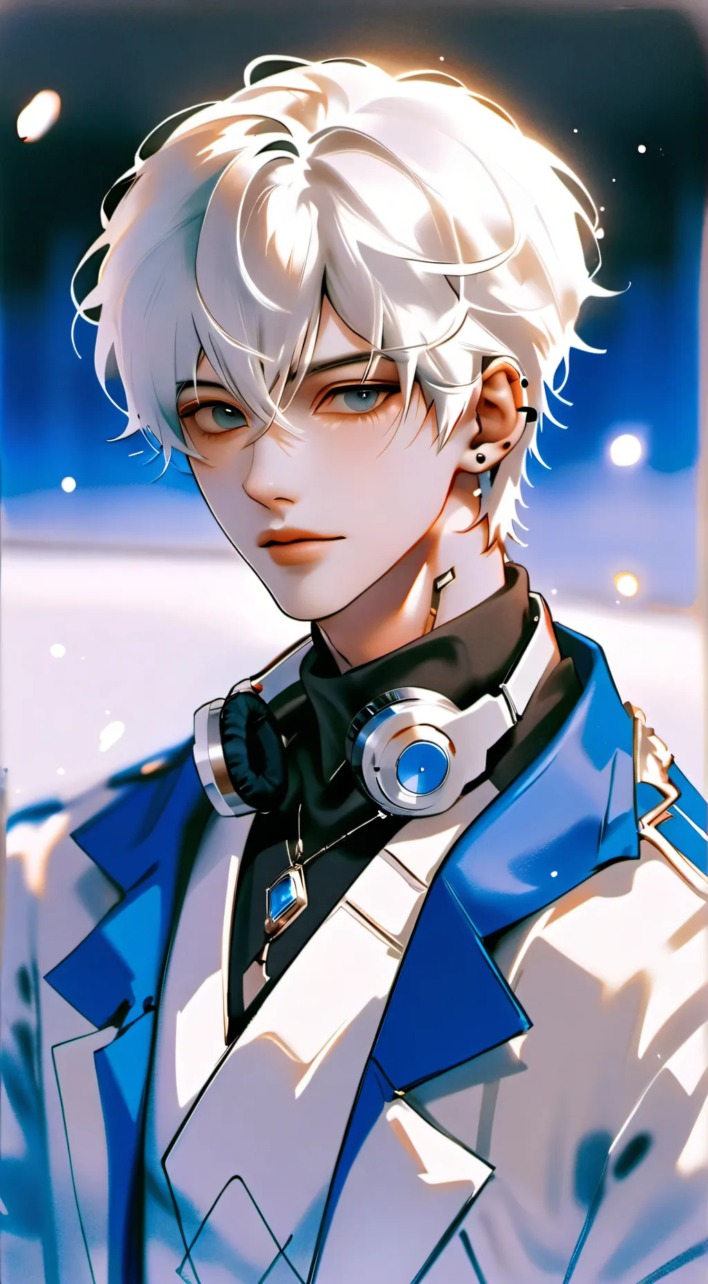 ai character: 🎧Blake❄️ background