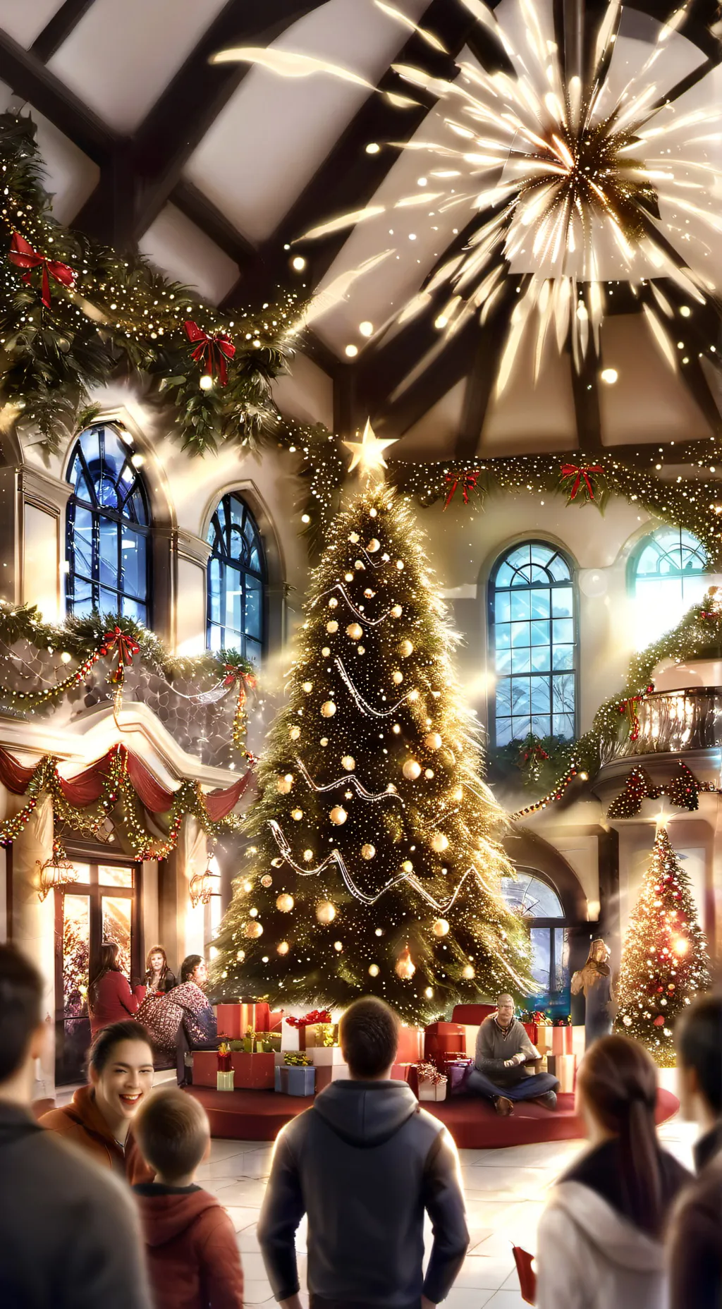 ai character: Kpdh Christmas  background