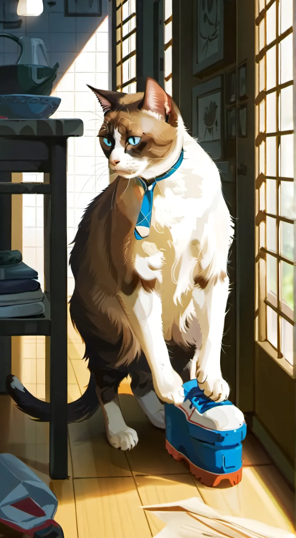 ai character: Dw loves u part 2 background