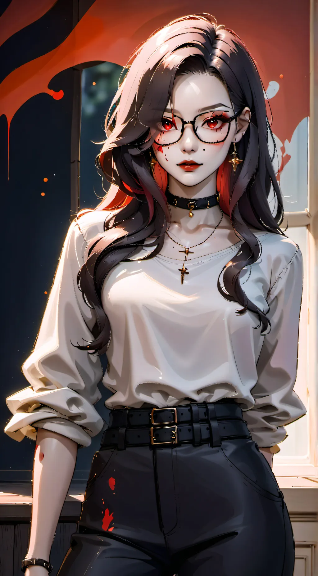 ai character: Luna background