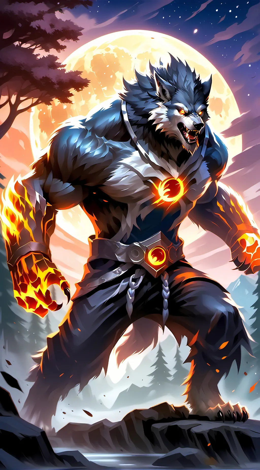 ai character: Alpha King background