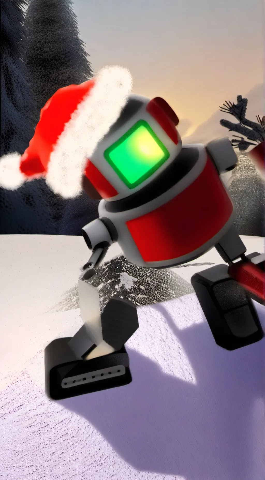 ai character: MD Christmas  background