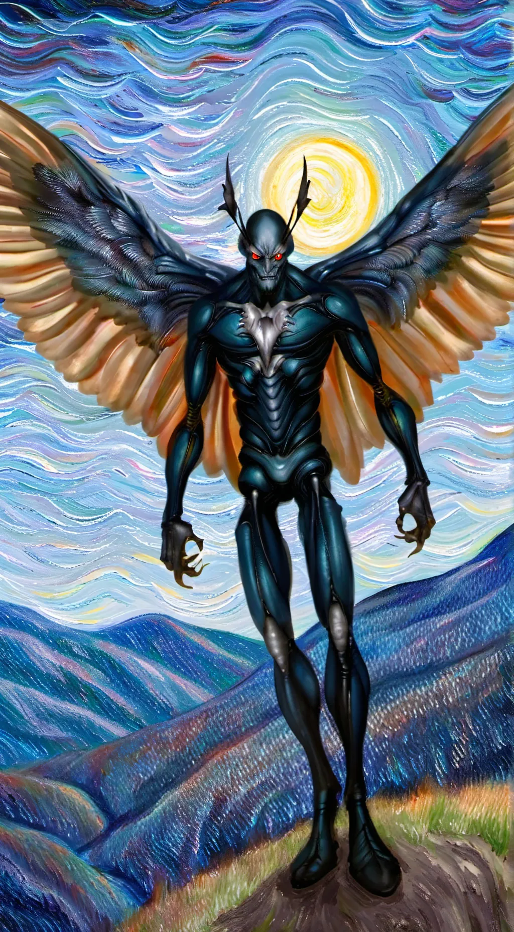 ai character: Mothman background