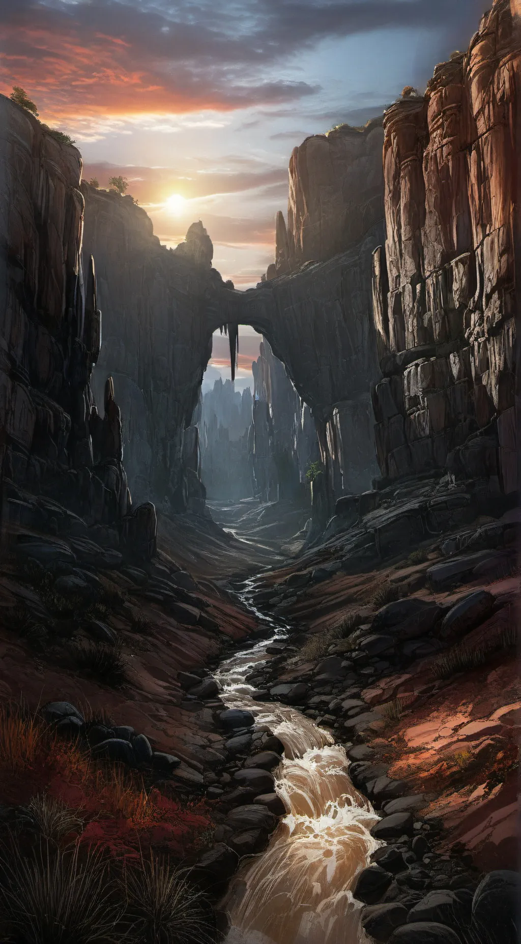 ai character: the canyon background