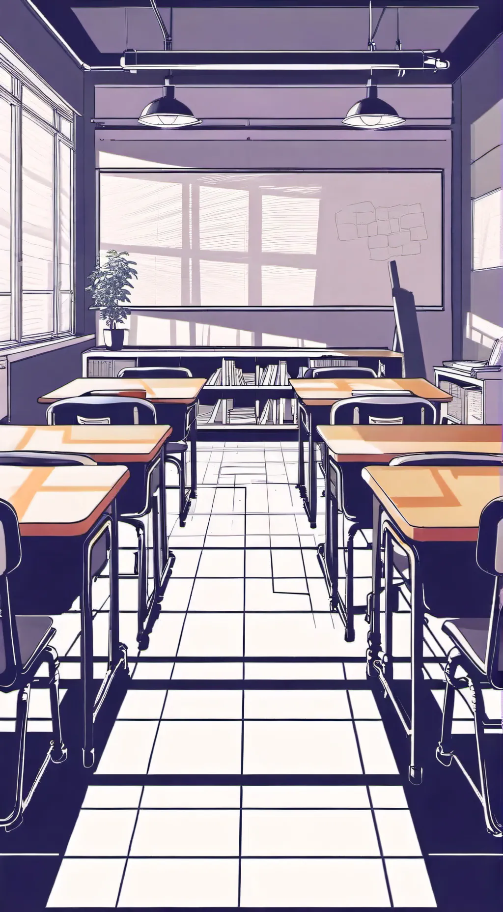 ai character: School background