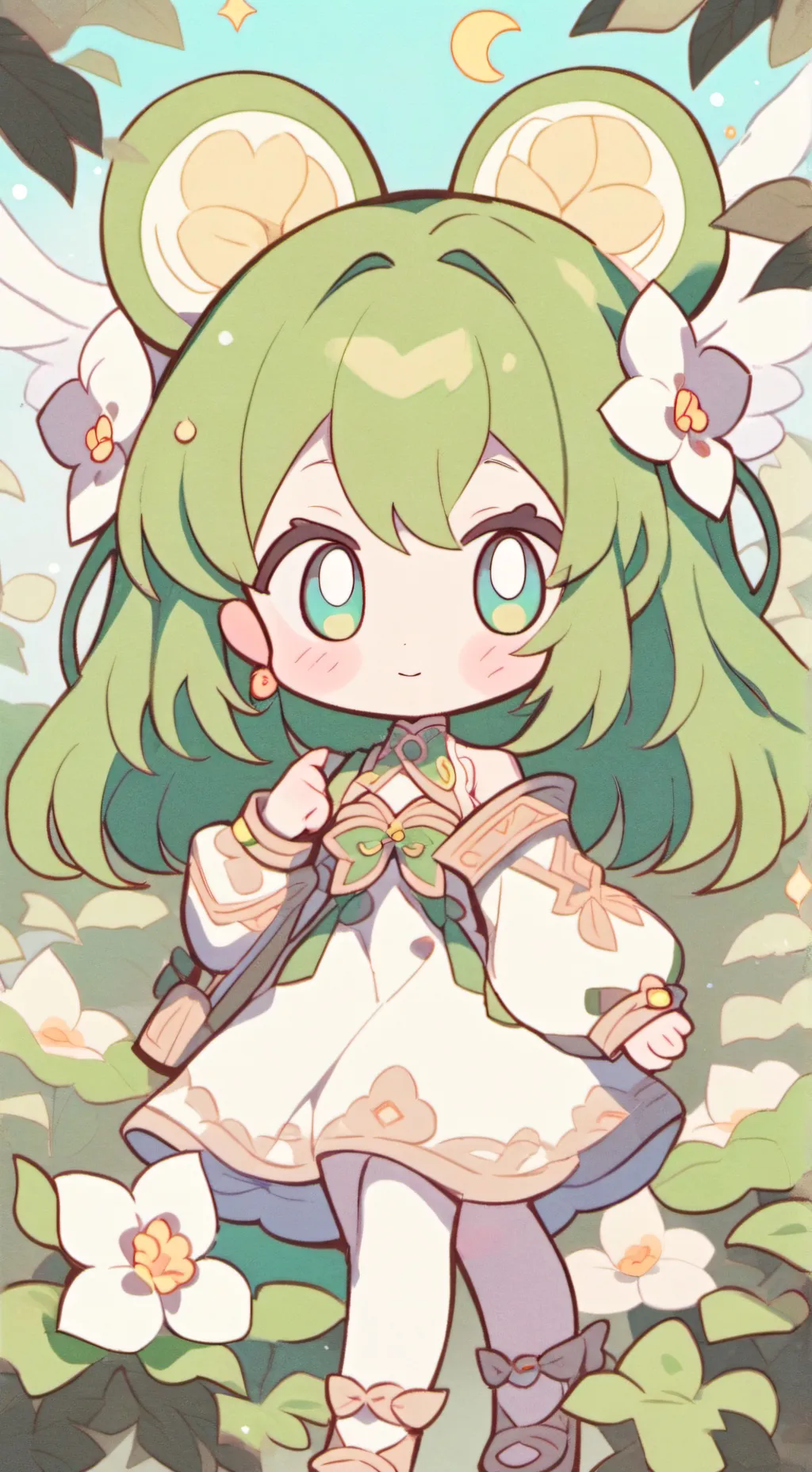 ai character: Sexy girl  background