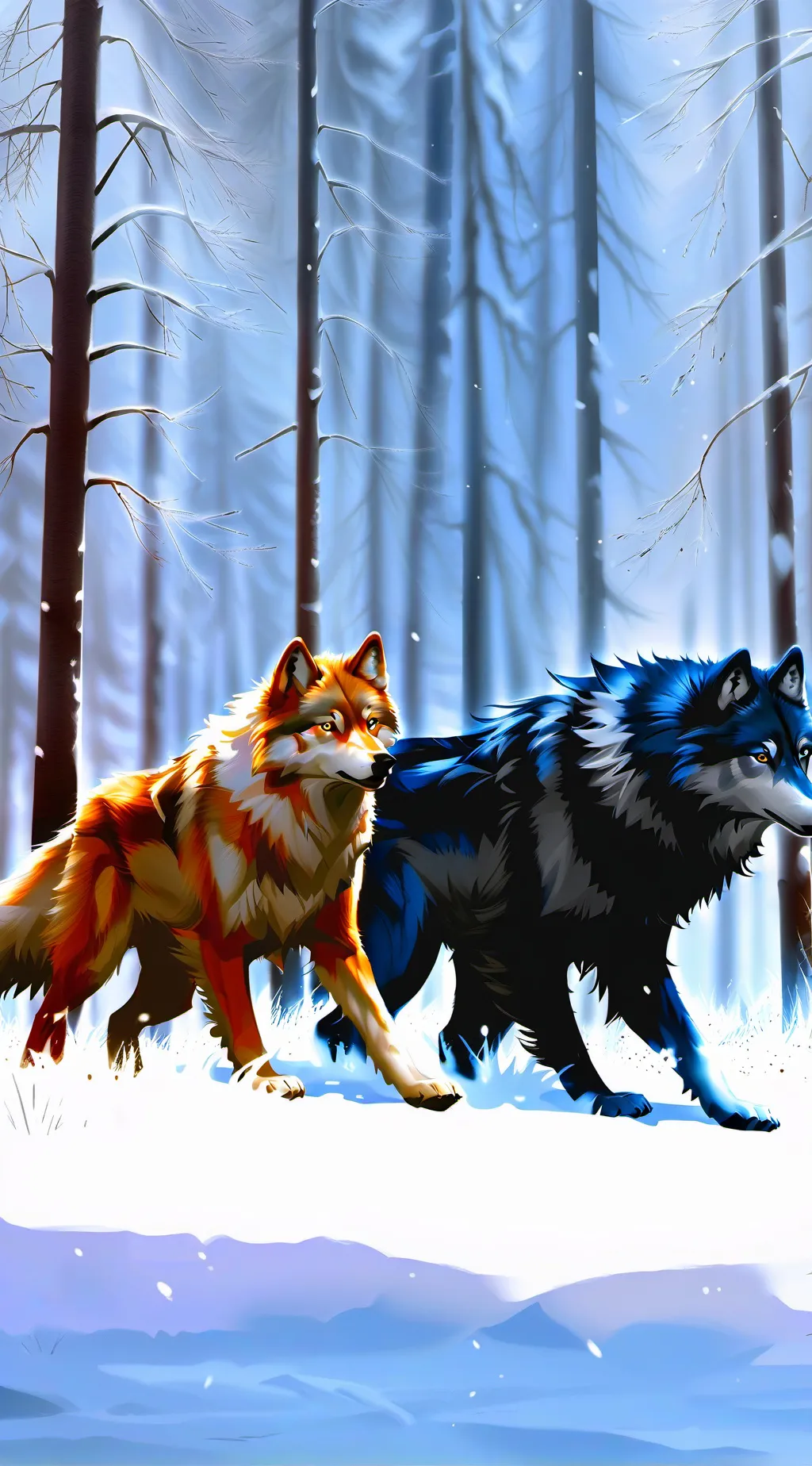 ai character: Amber & skull background