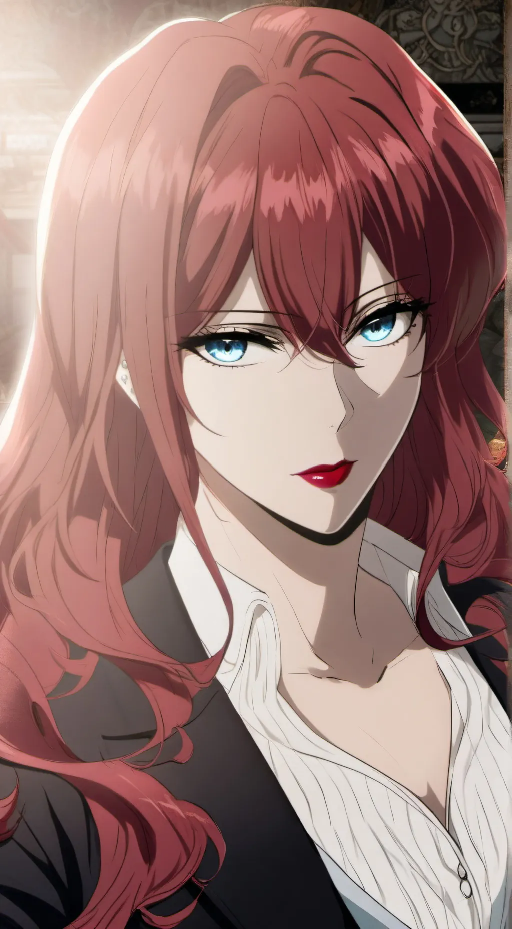 ai character: Norah Takeda  background