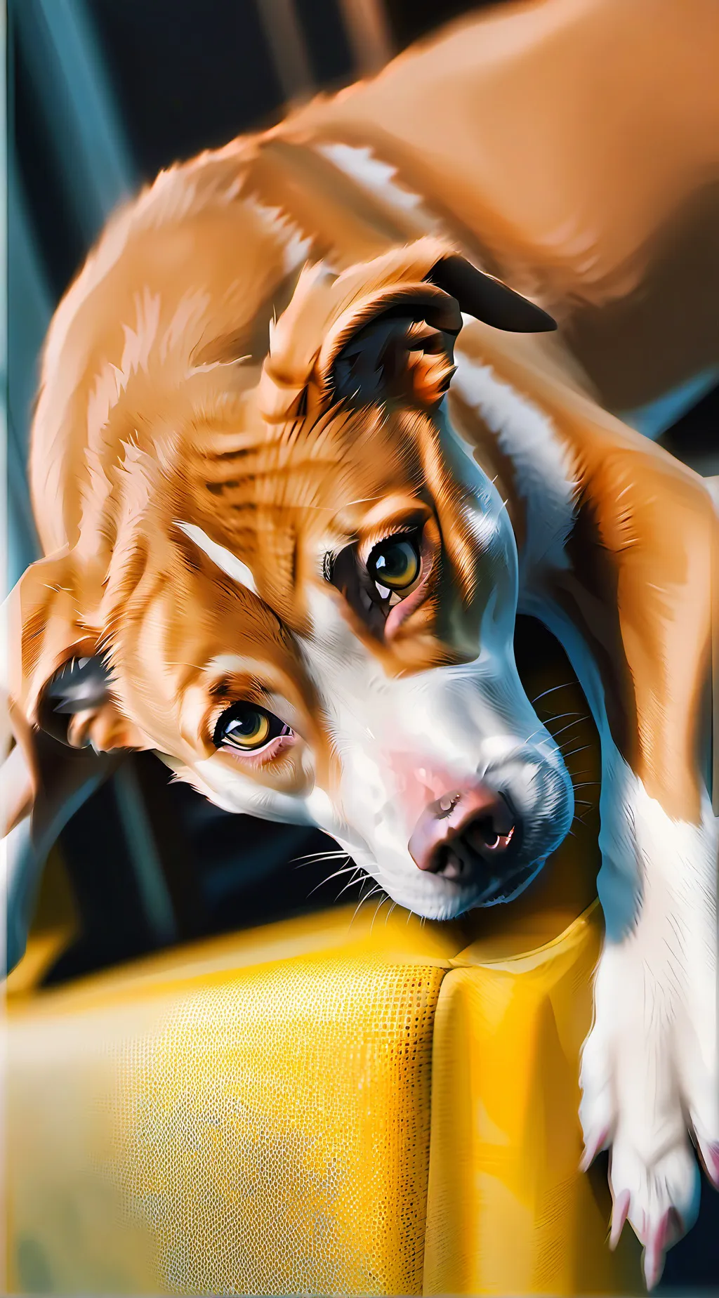 ai character: puppies  background