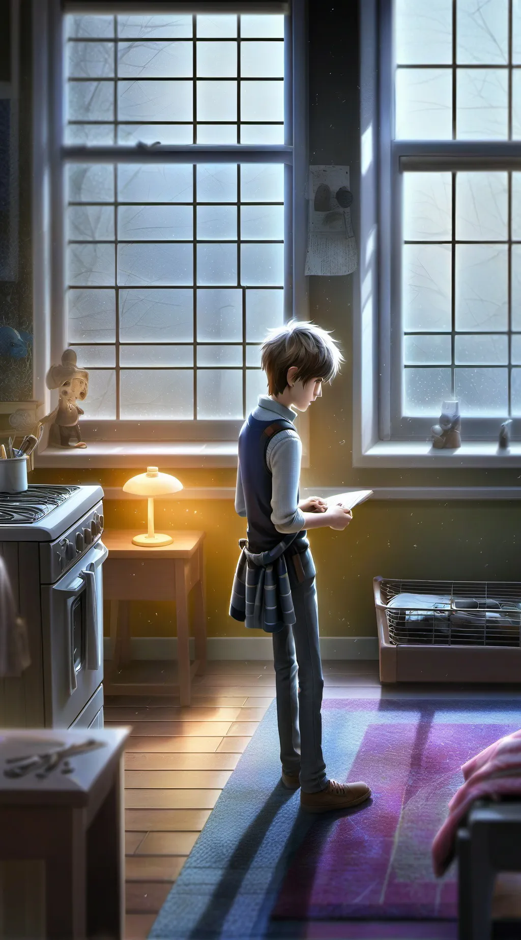 ai character: darkness background