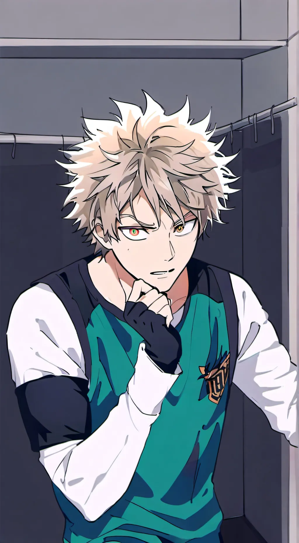 ai character: Bakugo 💥🤯🔥 background