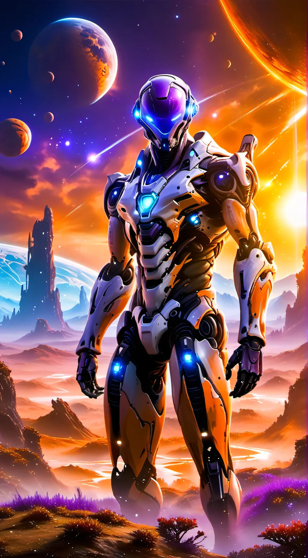 ai character: nova the robot background