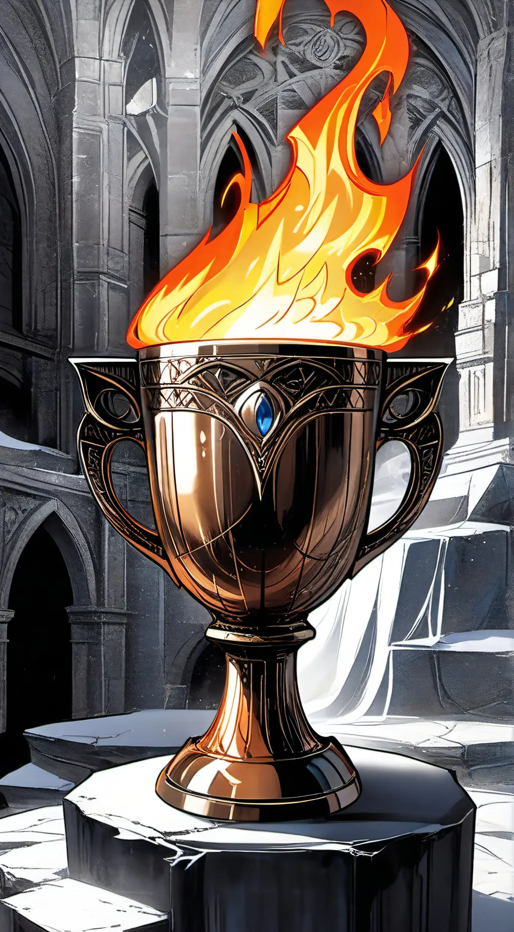 ai character: goblet of fire background