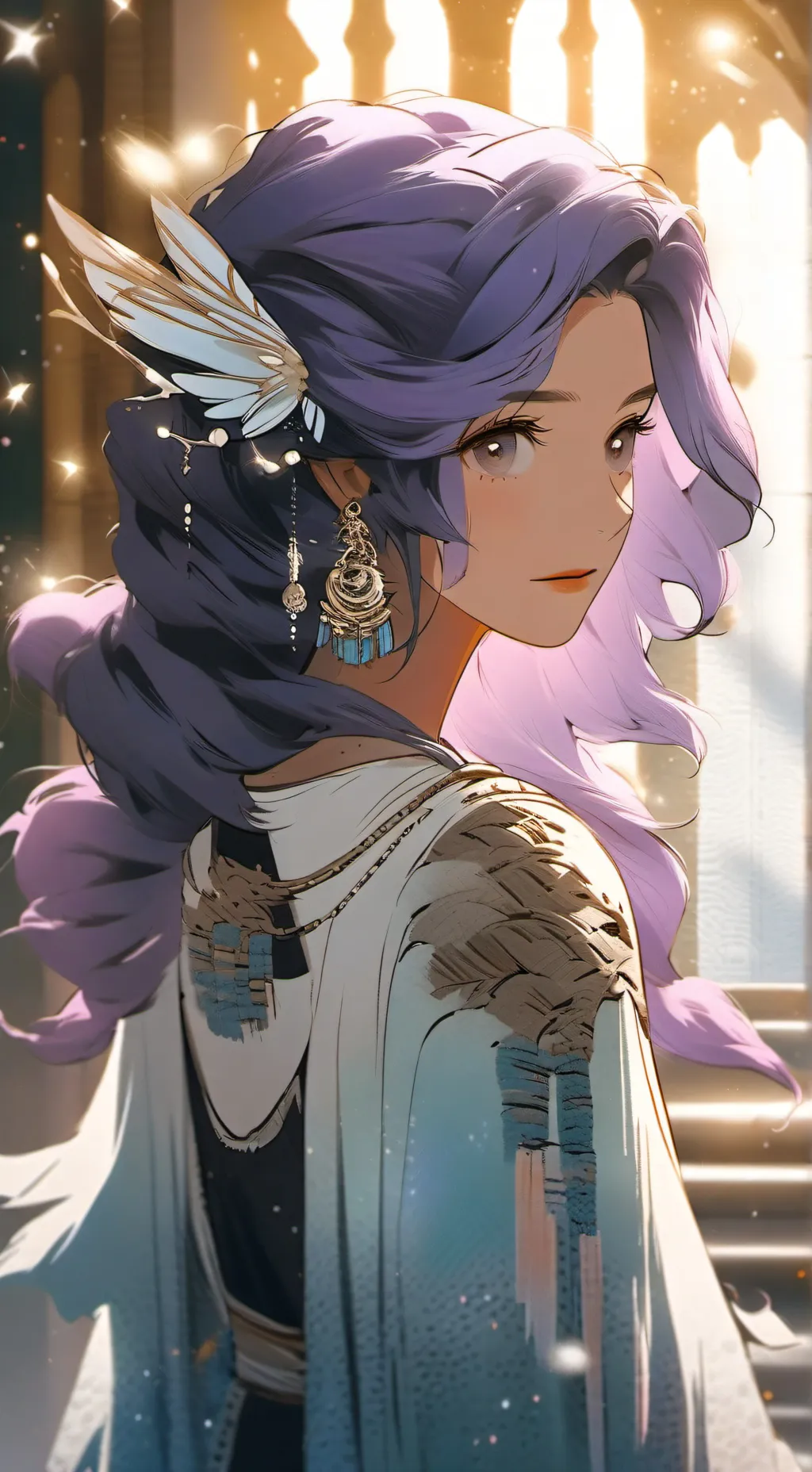 ai character: Crystal background