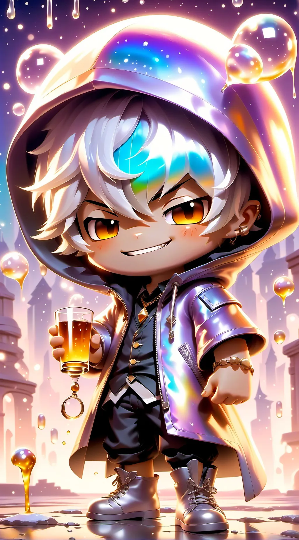 ai character: Dandy x astro IG- background