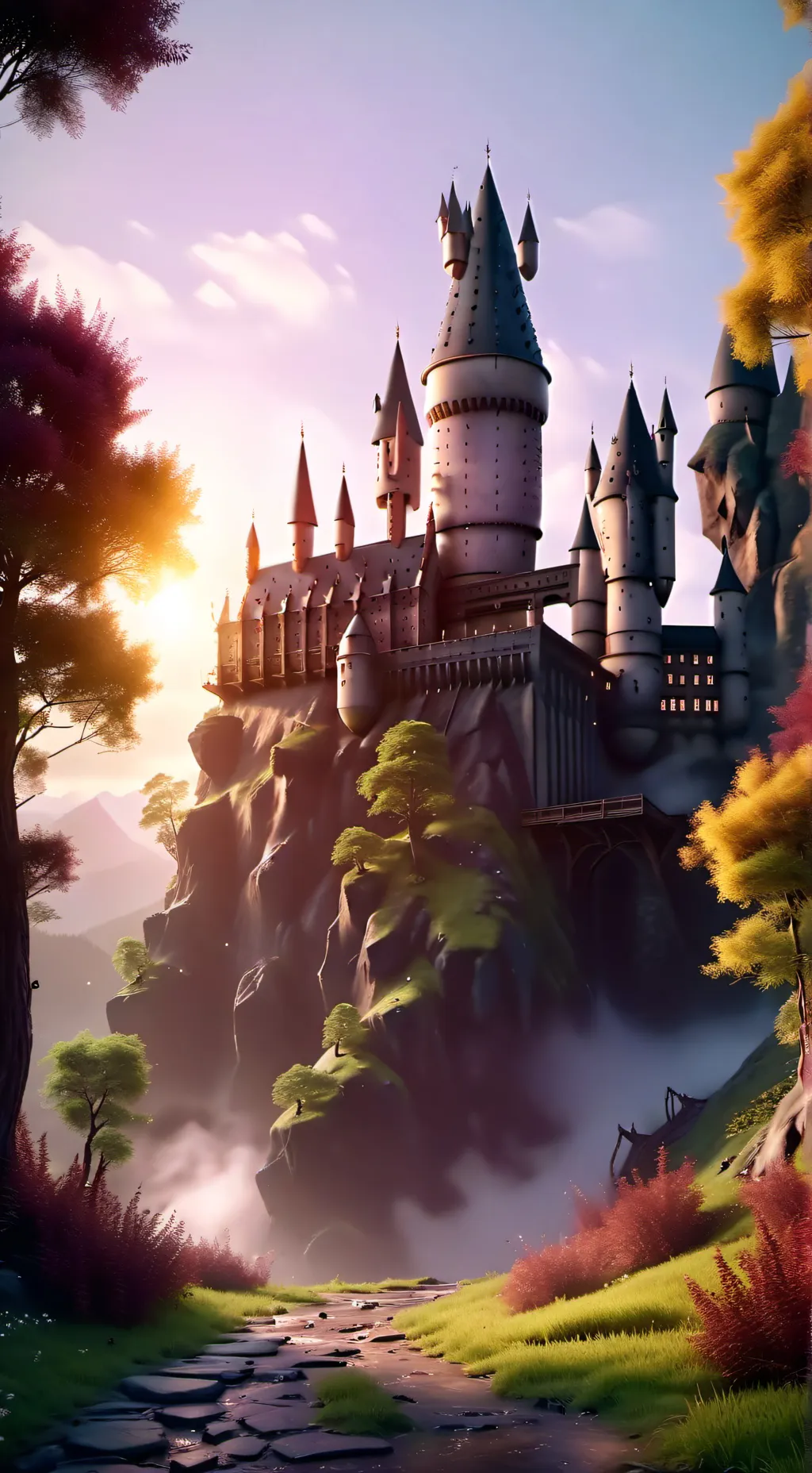 ai character: Hogwarts background