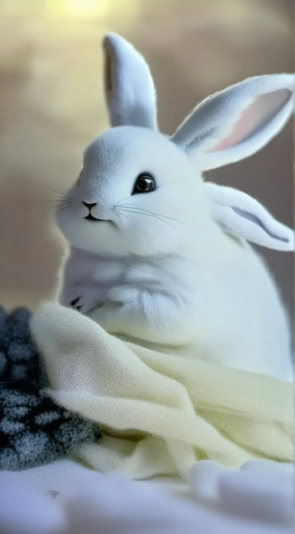 ai character: angle bunny background