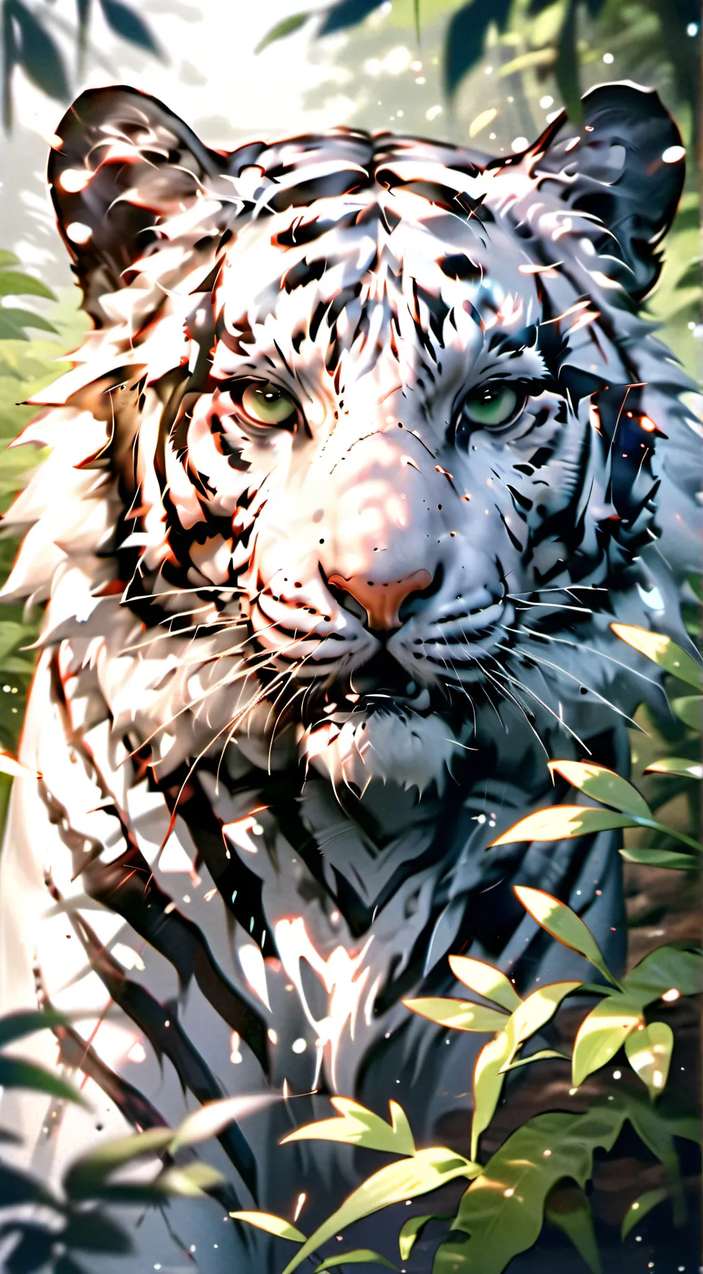 ai character: tiger background