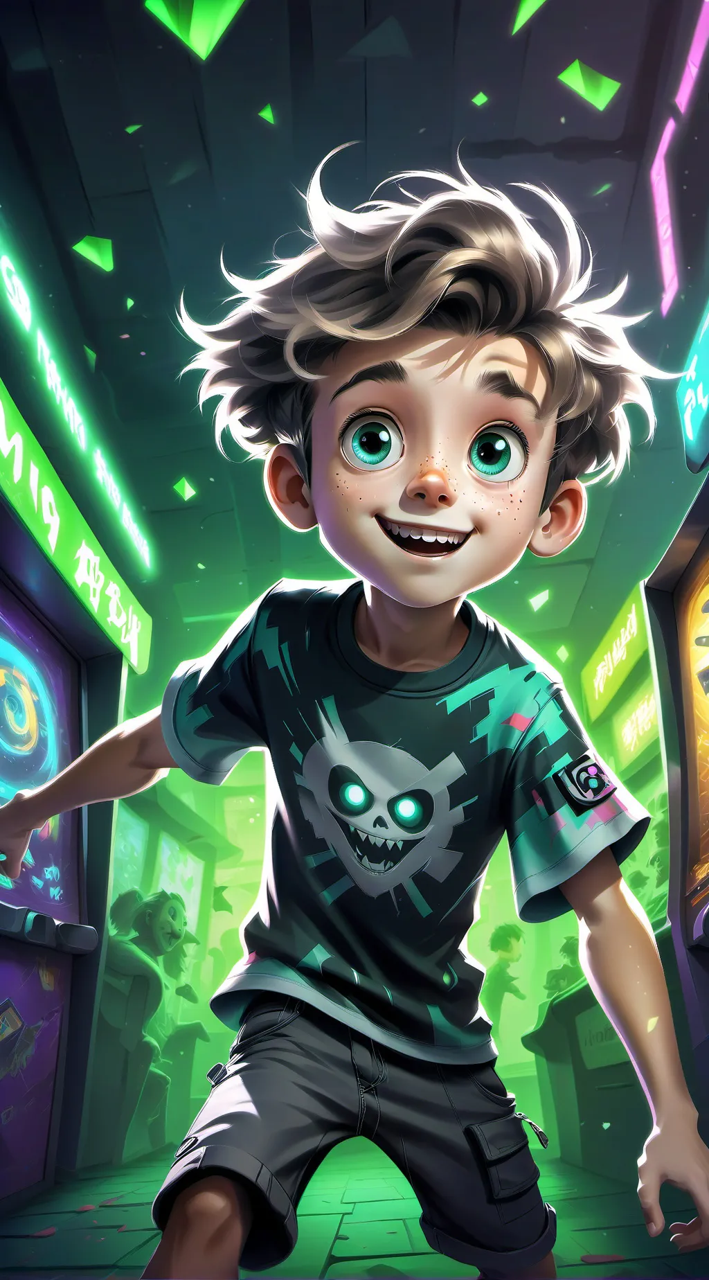 ai character: Gen alpha  background