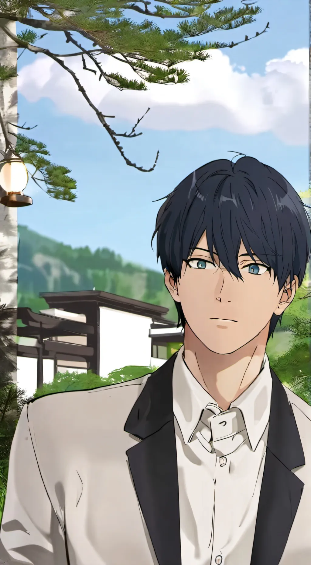 ai character: Aki haka  background