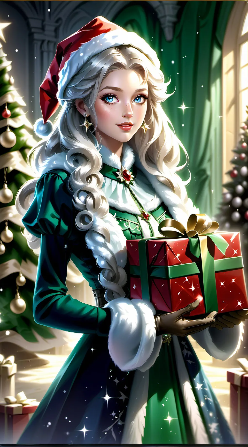 ai character: Noël background