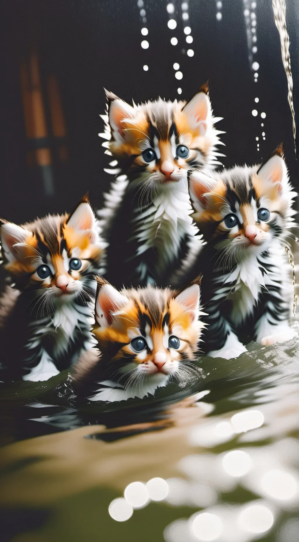 ai character: Titan, drowning in background