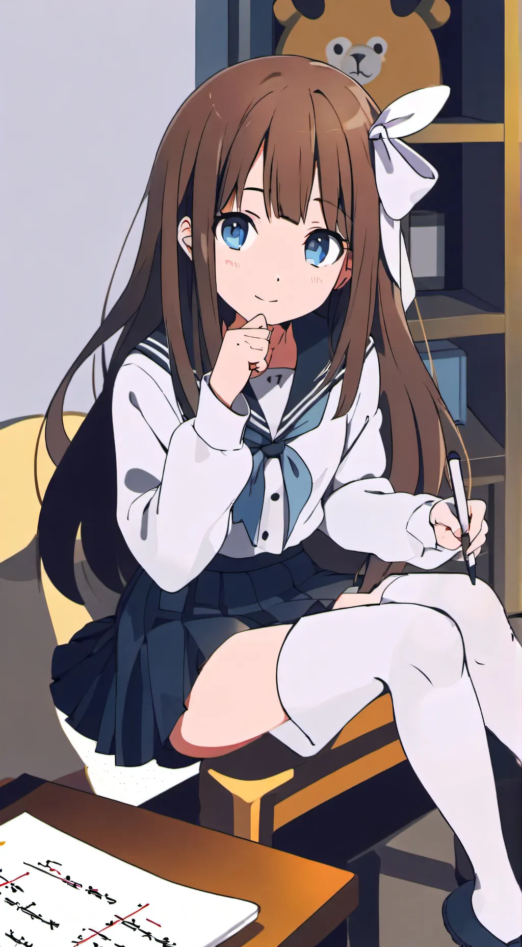 ai character: Luna background