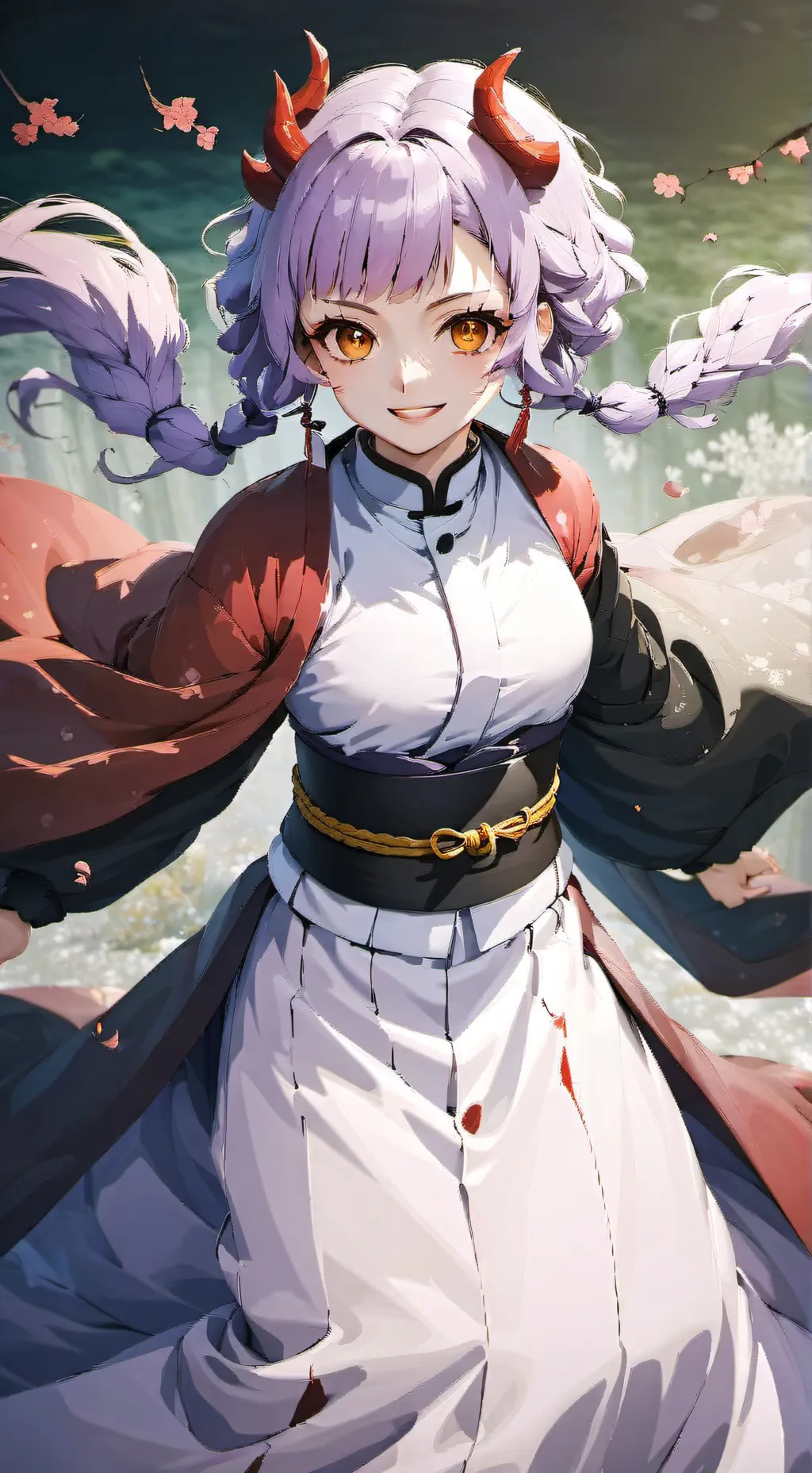 ai character: Mitsuri and Obanai background