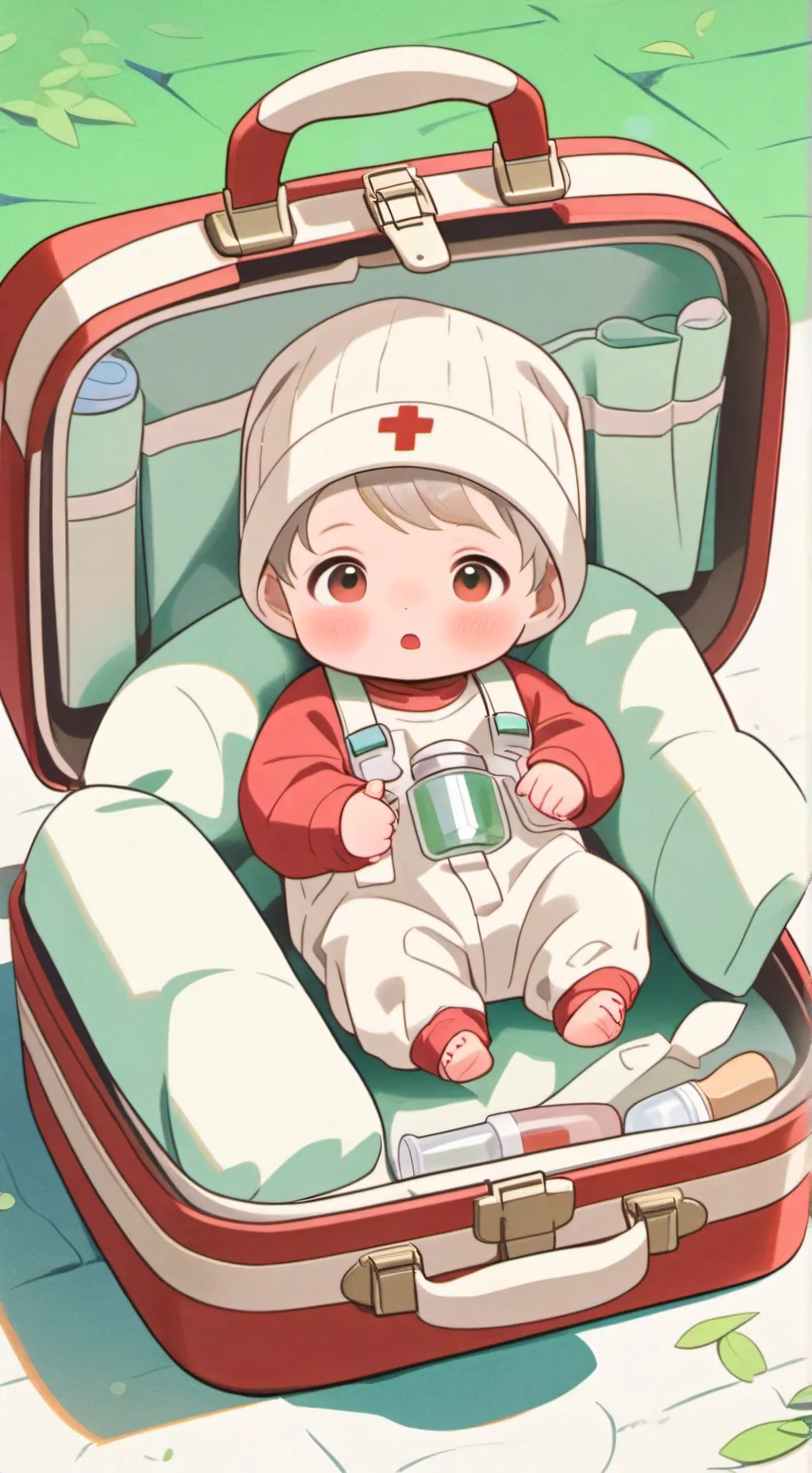 ai character: aid kit babies!♡☆ background