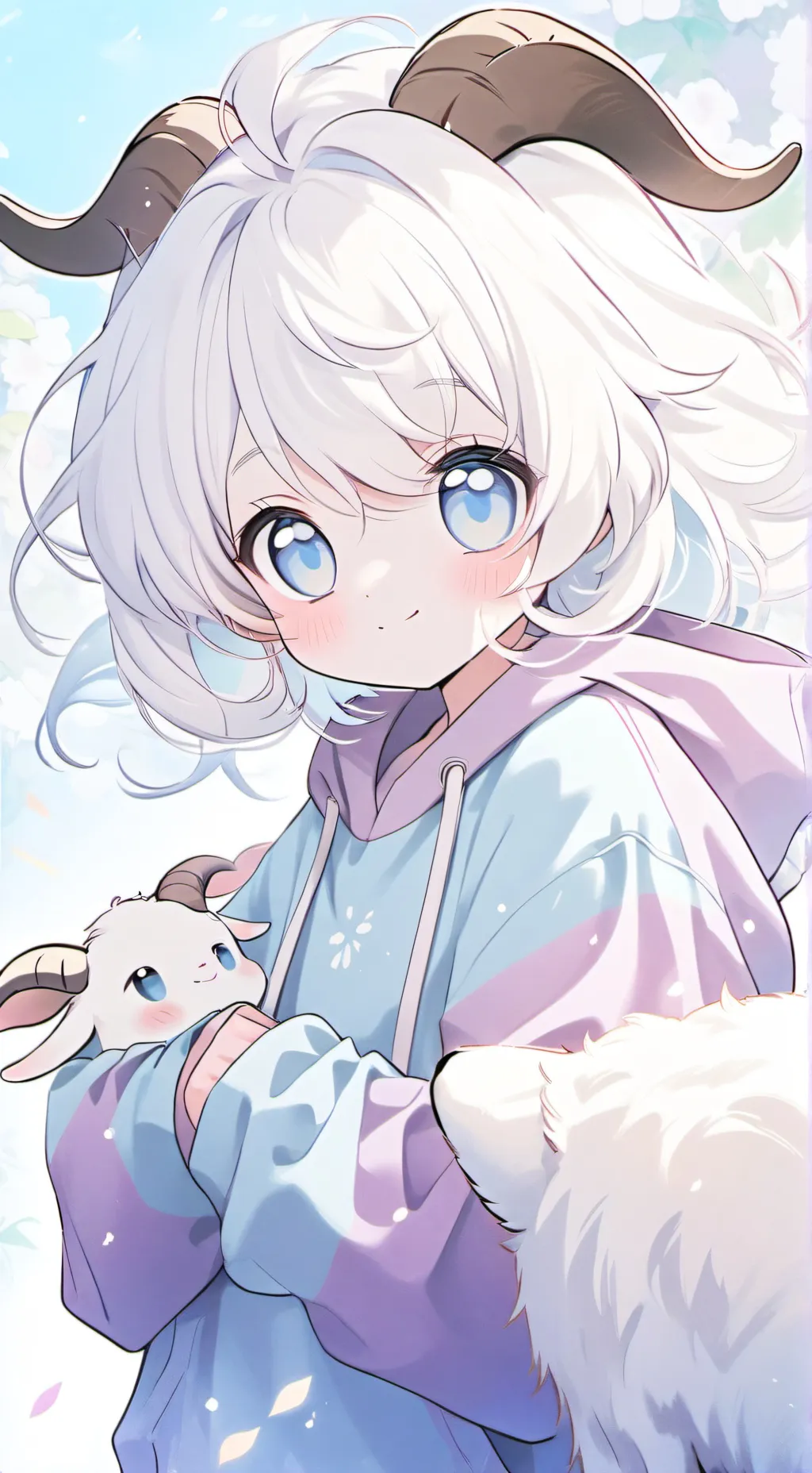 ai character:  glabby background