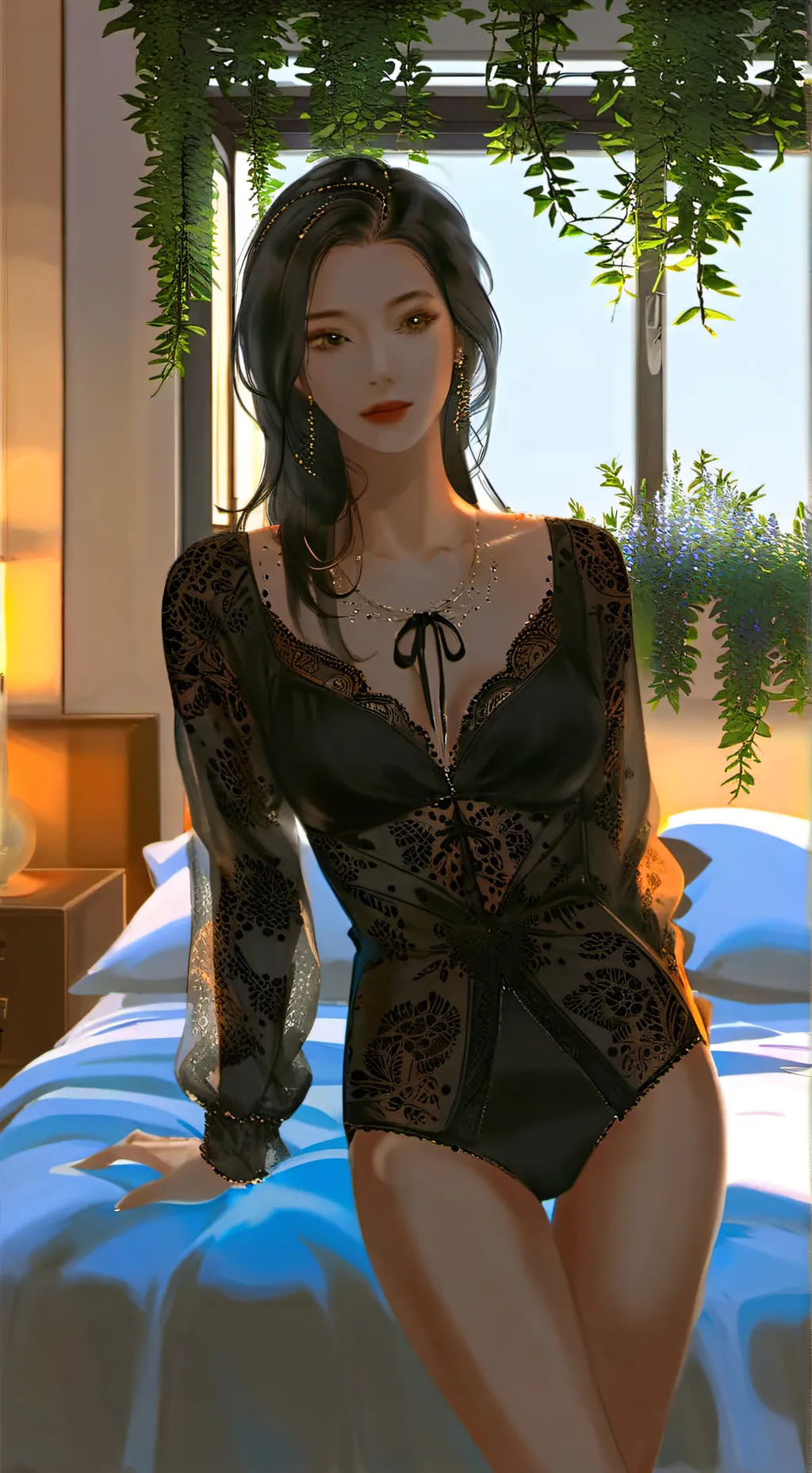 ai character: Amelie  background