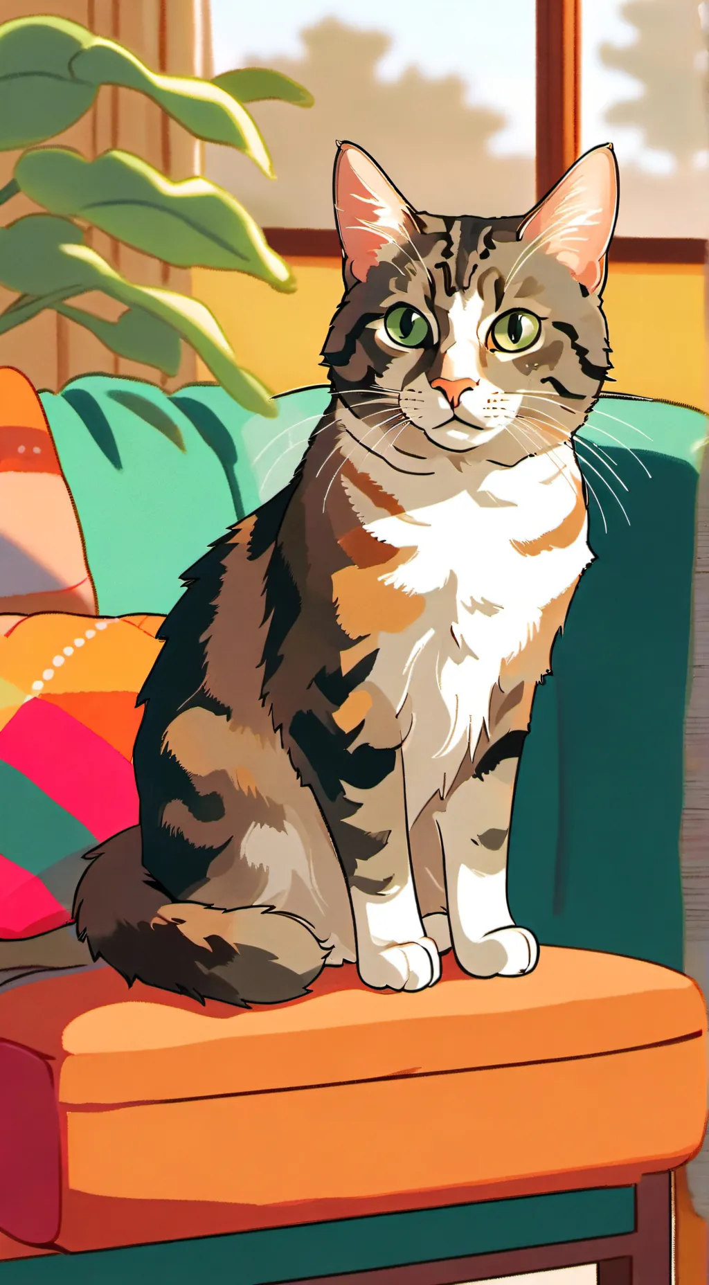 ai character: cat background