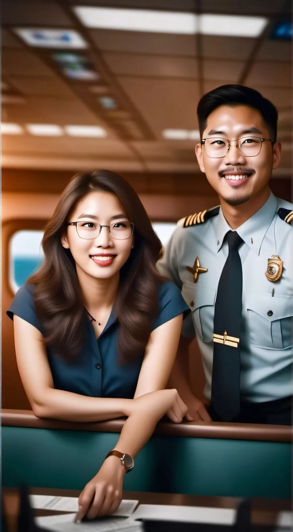 ai character: Alaska airlines  background