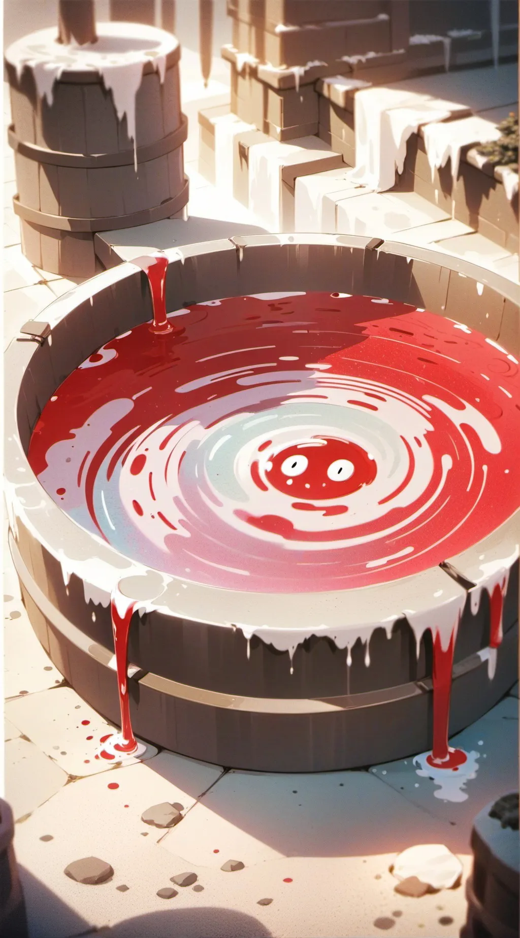 ai character: Slime pool background