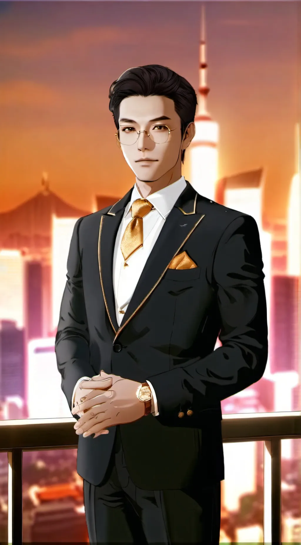 ai character: Miliarder kaya background