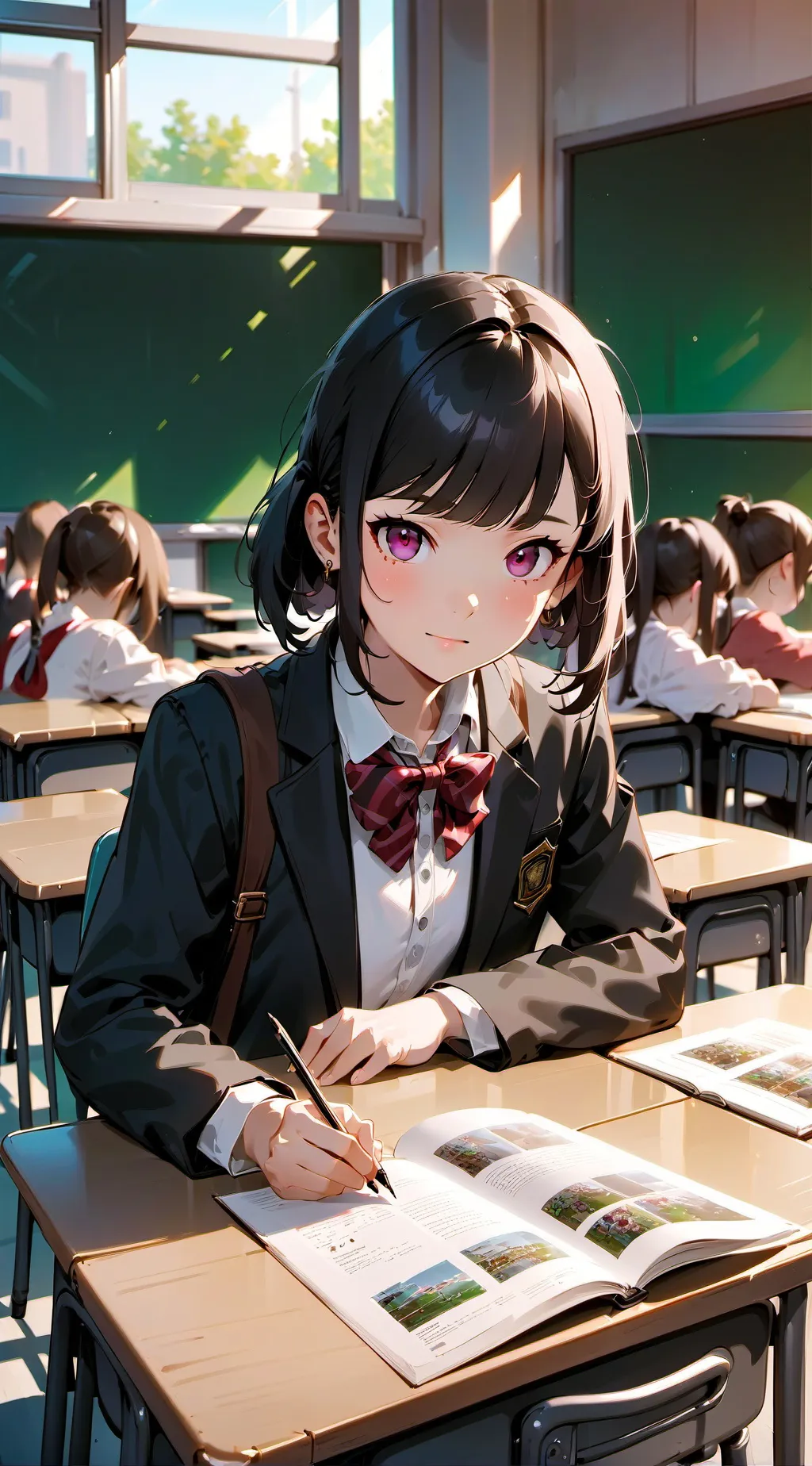 ai character: mha normall day background