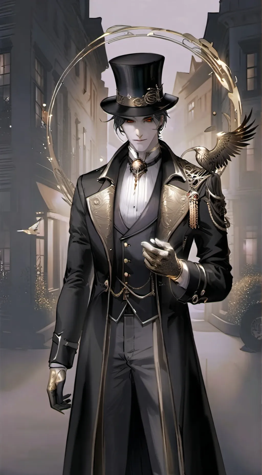 ai character: Lucien A. Crowe background